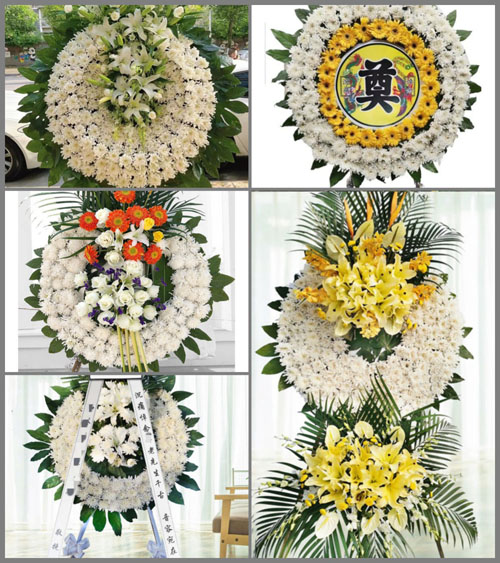 广东东莞市中堂镇凤冲村花圈速递